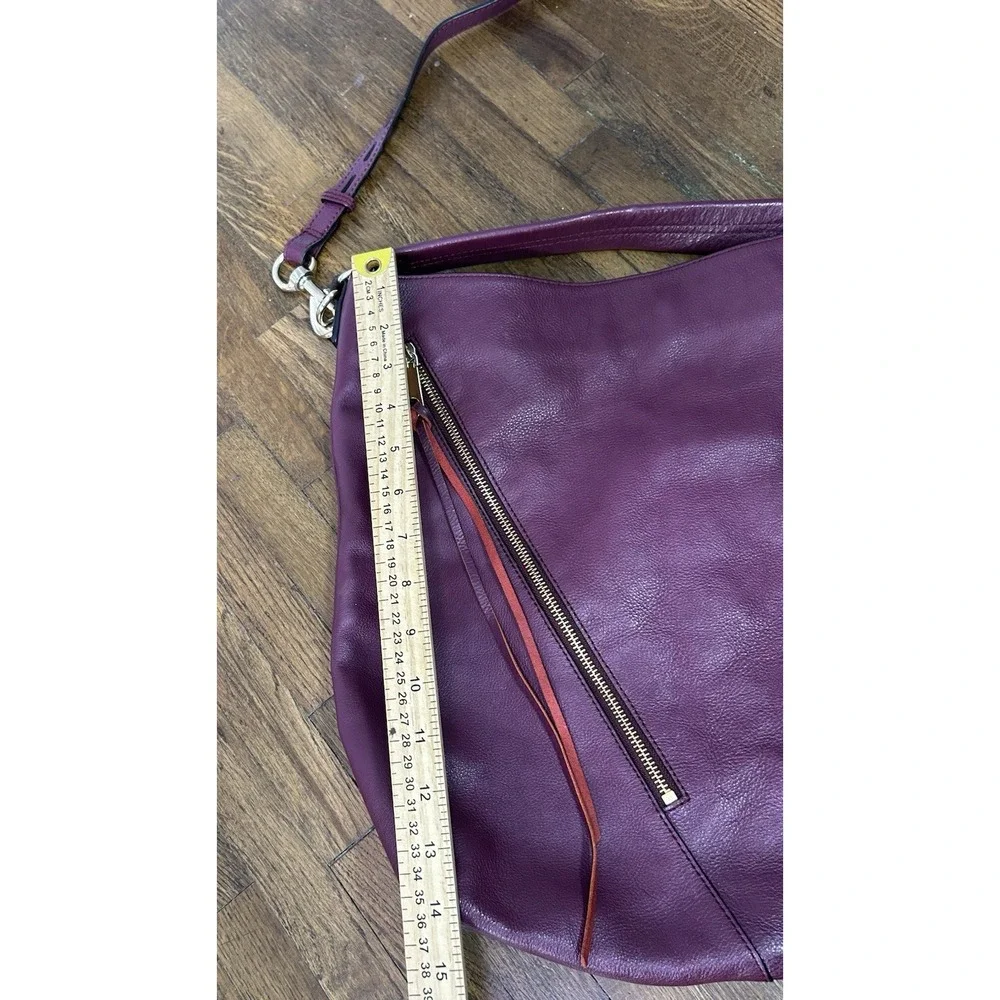 Rebecca Minkoff Moto Hobo bag deep plum leather Fall Burgundy Large Bohemian